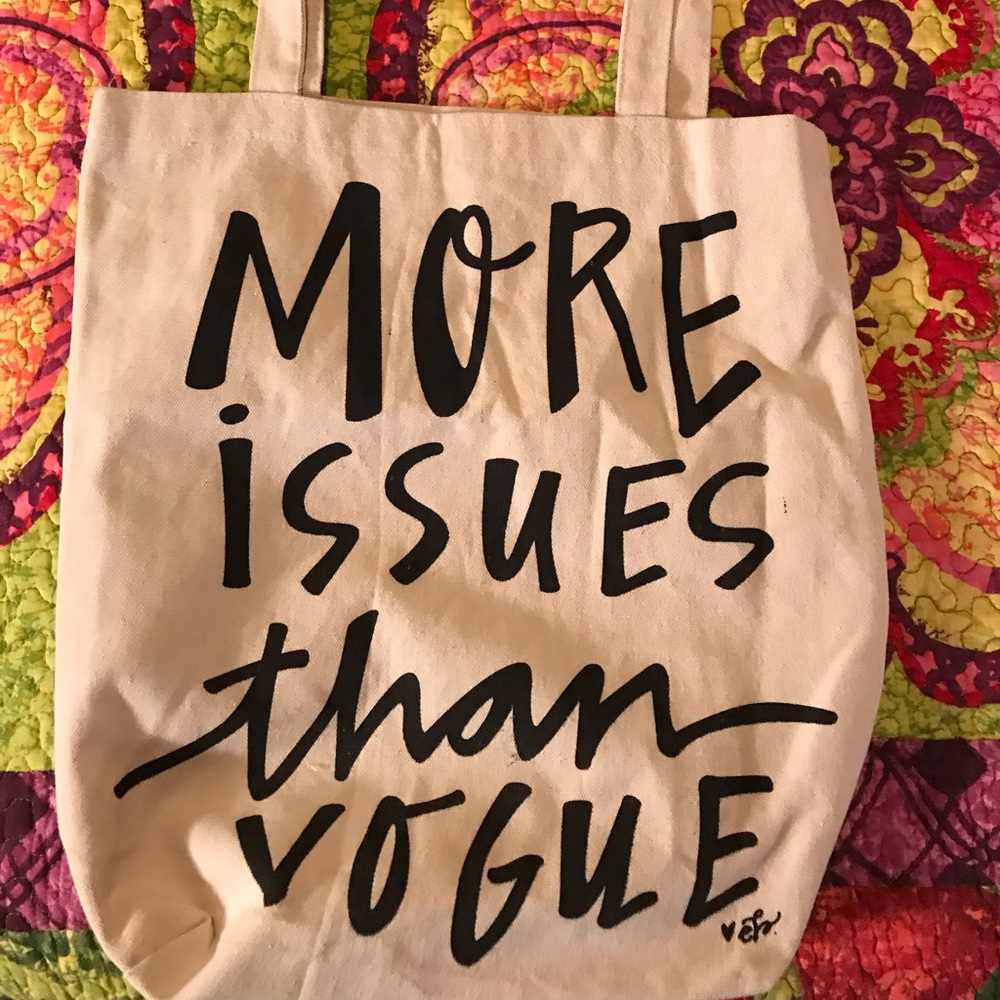 More Issues Than Vogue tote bag